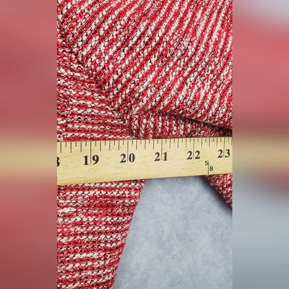 Talbots Jacket Women's 14p Multicolor Soft Tweed Blazer Long Sleeve Knit Red - Picture 3 of 8
